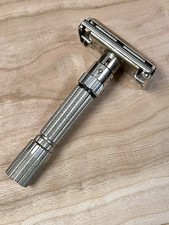 Rasoio di sicurezza Gillette 195 "Fatboy" regolabile doppio bordo 1960 F-1