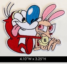 The Ren & Stimpy Embroidered Iron On Patch
