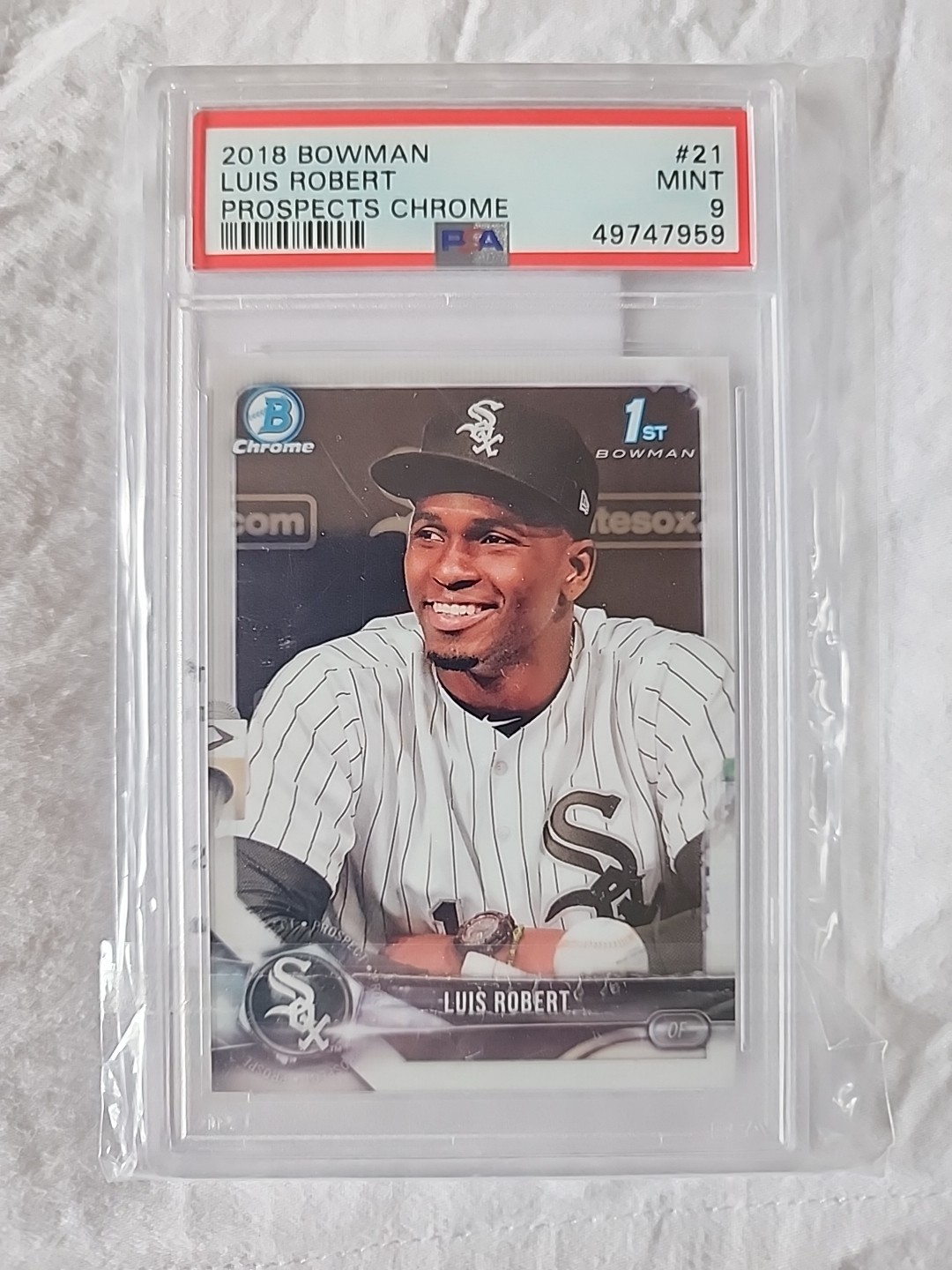 2018 Bowman Chrome Prospects Luis Robert #BCP21 PSA 9 New York Mets