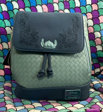 Loungefly Disney Stitch Mini Backpack Purse Two-Tone Blue Gray