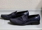 Kenneth Cole Reaction Men's 10.5M Black Patent Leather Almond Toe Lace-Up Oxford — photo 2