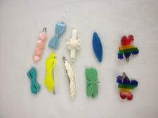Vintage Plastic  Lucites Barrettes - Bows, Butterfly, Bars, Turtle  