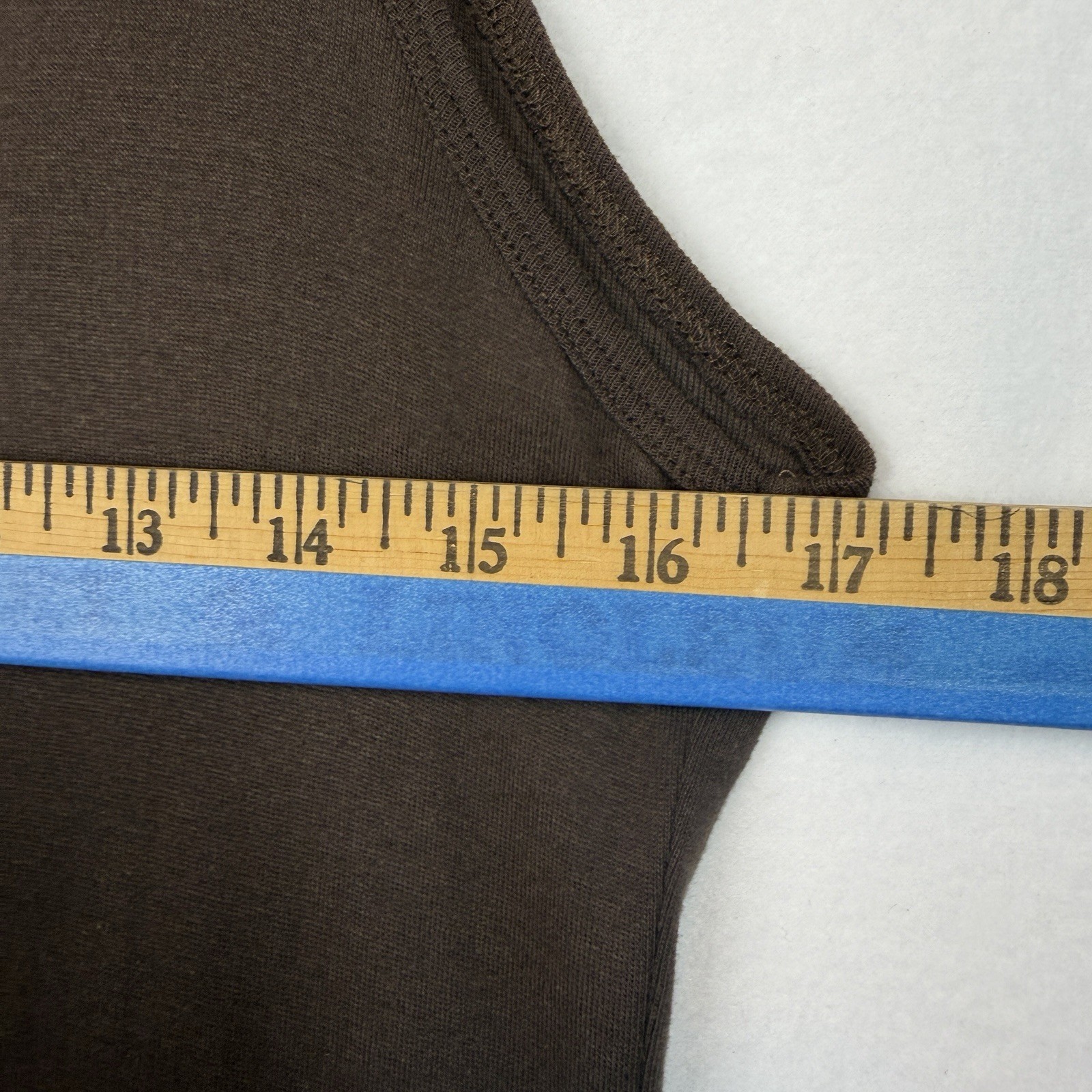 Spicy Green Mango Brown Applique Flower Sleeveless Jersey Dress Boho Women's Med thumbnail 12