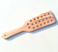 (New) Spanking Pine Paddle w/ Air Flow Holes 12" X 3" X 7/16" Sanded