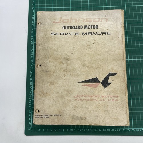 1965 Johnson Outboard Motor Master Service Manual All Models P/N 312468 Vintage