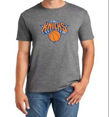 New York Knicks Gildan Softstyle Unisex T-Shirt - Graphite Heather