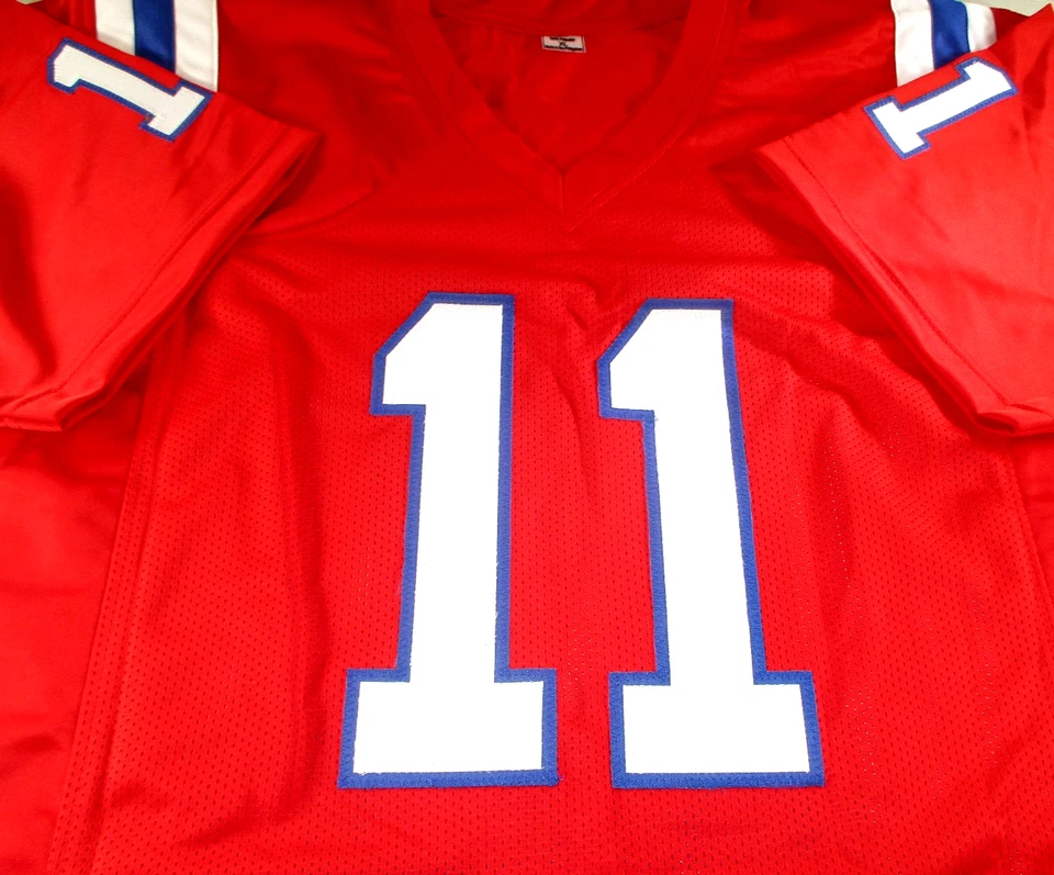 Julian Edelman / Camiseta de fútbol personalizada autografiada de los New England Patriots / Certificado de autenticidad Foto 2 de 4