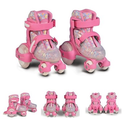 B-Ware Byox Rollschuhe Beetle Größe XS 26-29, PU-Rollen, ABEC-5 Lager, pink