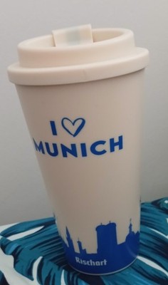 Kaffeebecher Mehrweg I Love Munich Rischart München Coffee To Go 475ml XXL groß