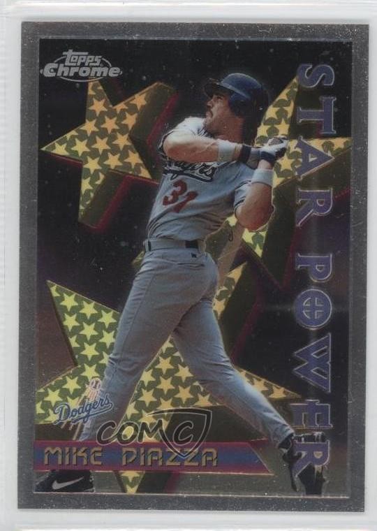 1996 Topps Chrome Star Power Mike Piazza #2 HOF 3c5