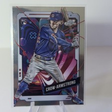 2024 Topps Chrome Cosmic Pete Crow-Armstrong Base #52 (RC) Cubs Rookie MLB