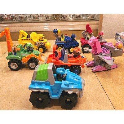 Paw Patrol Dino Rescue Vehicles and Pups Set Bundle Action Figures Toys for kids