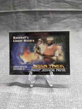 1993 SkyBox Star Trek: Deep Space Nine Premier #33 Baseball's Linear Nature