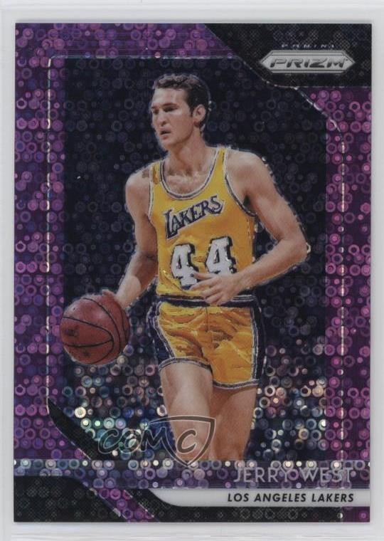 2018-19 Panini Prizm Fast Break Purple Prizm 3/75 Jerry West #145 HOF u0u