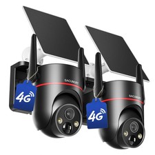 Cellular Security Camera Wireless Outdoor, No WiFi Security Cameras, Solar Ca...