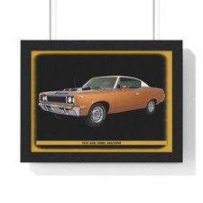Iconic 1970 Amc Rebel Machine Poster - Legendary American Muscle Car Print For Iconic 1970 Amc Rebel Machine Poster - Legendary American Muscle Car Print For