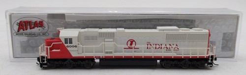 Locomotora diésel Atlas 49060 escala N Indiana Railroad SD-60 #6006 con CCC/sonido | Condition: Used