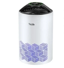 Tolife HEPA Air Purifier for Pets Allergies & Dust Removal, Quiet Sleep Mode