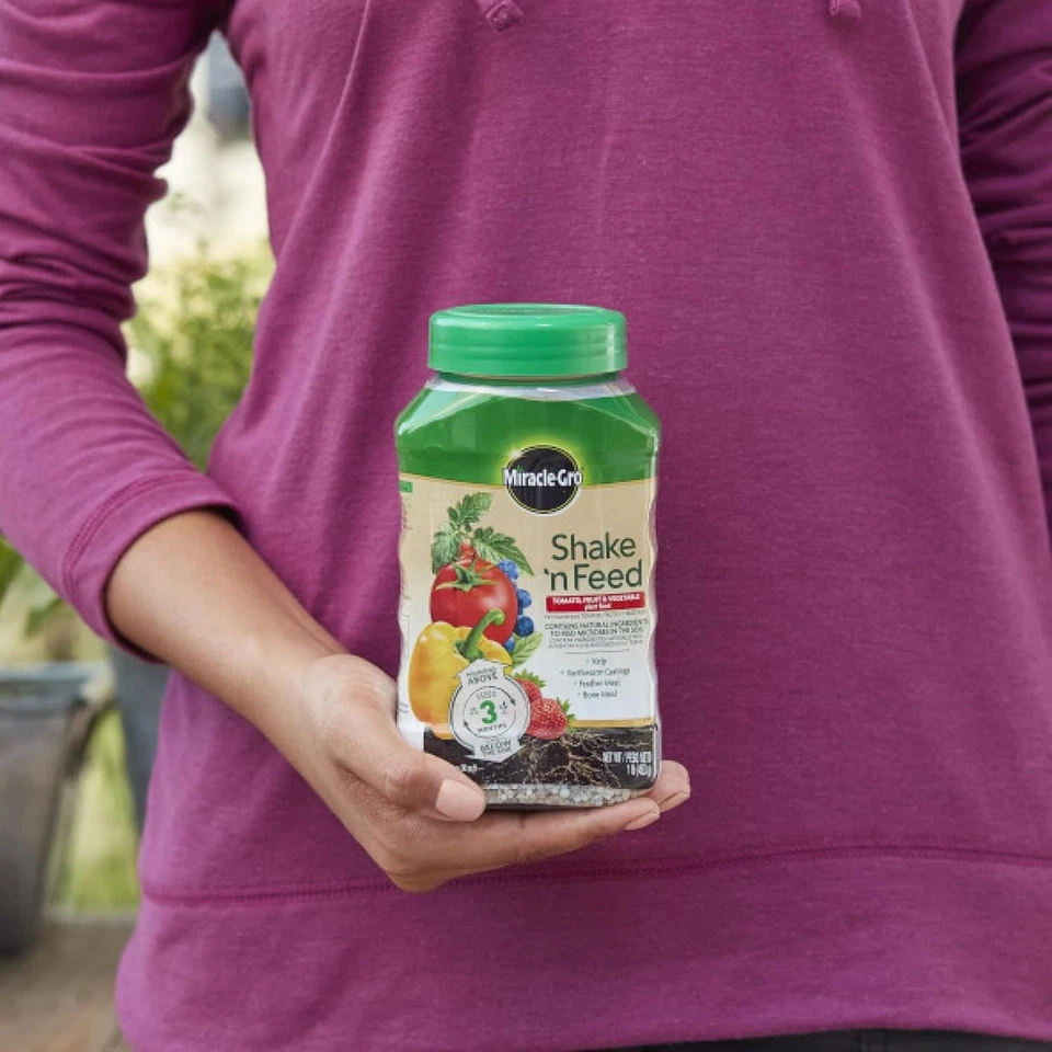 Miracle-Gro Shake 'N Feed tomate, frutas e vegetais alimentos vegetais, para no solo - Imagem 3 de 4