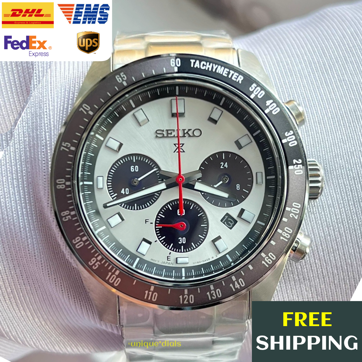 Seiko Prospex SSC911 'Panda' 41mm Speedtimer Solar Chronograph