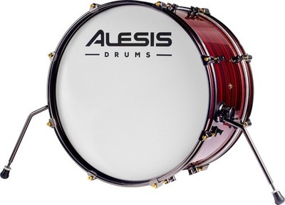 Alesis Strata Prime Bass Drum Kick Pad Holz Kessel 20''x14'' E-Drum Pad Mesh-Fell