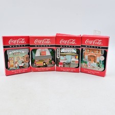Coca-Cola Memories Of America Collectibles Magnets Set Of 4 Vintage 1995 w/ Box