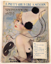 1919 - Ziegfield Follies Irving Berlin Henry Clive A Pretty Girl Sheet Music B15