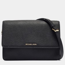 Borsa a tracolla Michael Kors Jet Set in pelle nera