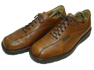 Men s 11.5 MEPHISTO Air Relax Brown Leather Oxford Comfort Casual Shoes