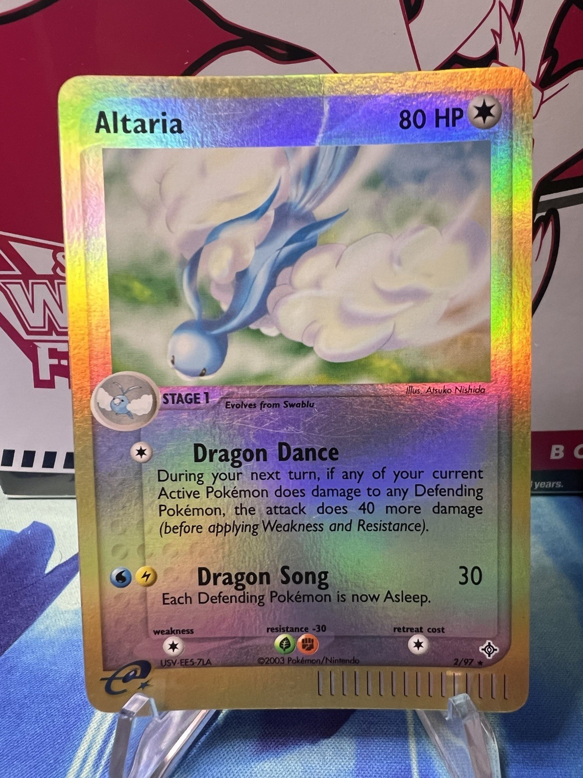 Pokemon - Altaria (Reverse Holo) - Dragon 2/97 - HP - Rare - Vintage