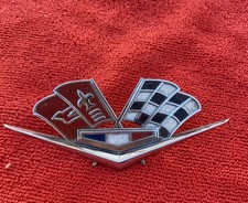 Front Fender Crossed-flag Emblem For 1962-63 327 409 V8 Chevy 3792000