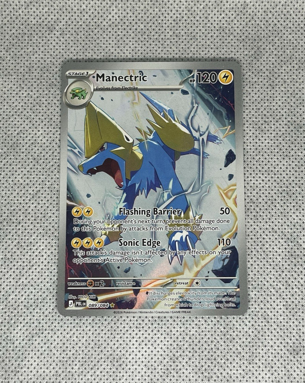Pokémon Pitch Black Manectric Illustration Rare IR 089/084 NM Pack Fresh 2026