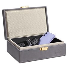 TICONN Faraday Box, Car Key Fob Protector, PU Leather Faraday Cage Signal Blocke