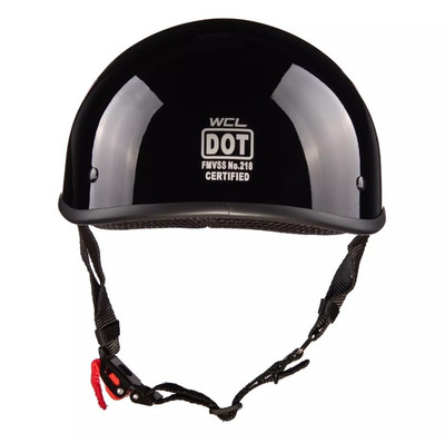 WCL Beanie Motorcycle Half Helmet-Smallest &Lightest DOT Approved Skull Cap XXS
