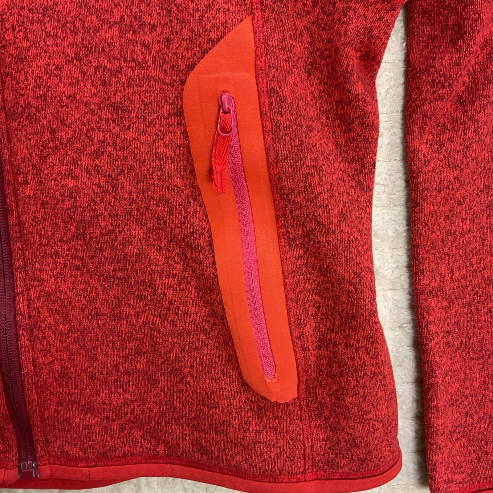 Arc'teryx Polartec Fleece Full Zip Jacket Women's XL Red Arcteryx thumbnail 5