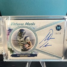 2024 Topps Motif Virtuoso Marks Antonio Gates On Card Auto Blue 10/10 