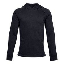 Under Armour Boys' Project Rock Charged Cotton Youth Hoodie Black Size Medium