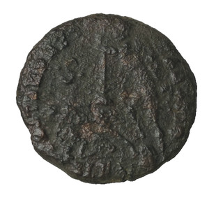 ANCIENT ROMAN CONSTANS FEL TEMP REPARATIO AE 348 350 AD CONTROL MARK S 4GR 20MM