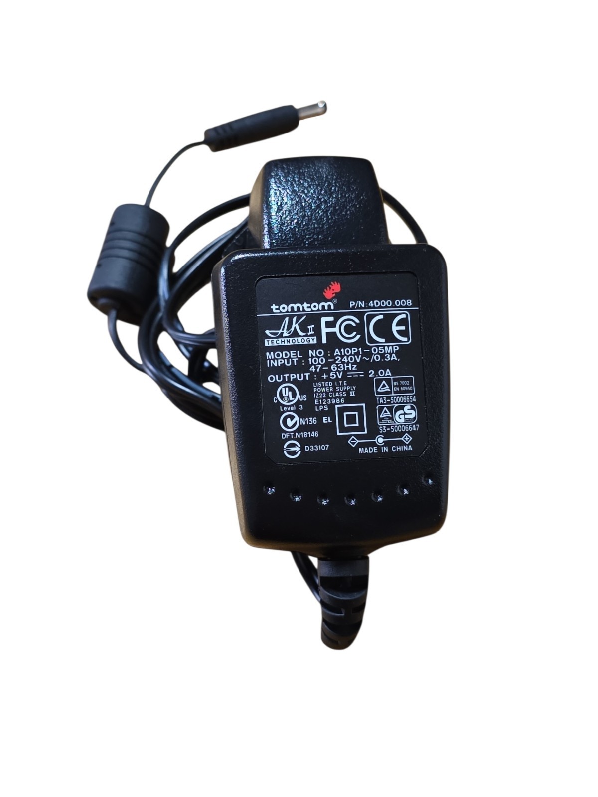 Alimentatore Originale TomTom A10P1-05MP 5V 2.0A - Caricatore Navigatore GPS