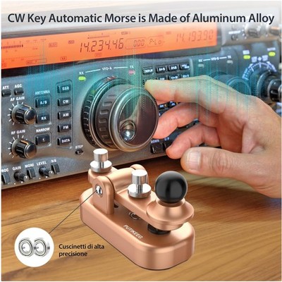 Lightweight Morse Code Key for Radio Enthusiasts