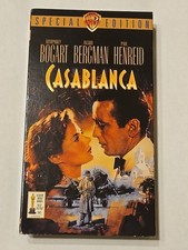Casablanca VHS, 2001, Special Edition Humphrey Bogart Romance Pre-owned