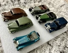 Vintage Dinky Toys Diecast Cars Lot of 6 – England Meccano 1930s–1950s