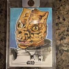 Topps Star Wars Bossk Sketch Card Artist Signature Autograph Jason Goad