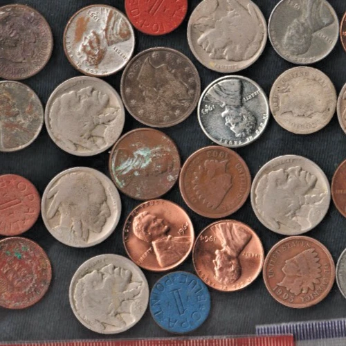 100 US Indian Buffalo Liberty Barber Gold Silver Bar Dollar Penny Collection Lot - Image 3 of 4