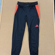 Adidas Pants Women's Small Black Football Soccer Solar Red Sides IJ7379 NWT