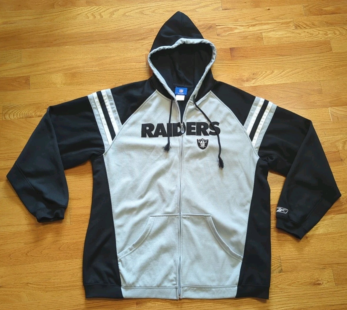 Bomber Jacket Quilted Reebok Varsity Jacket Vintage Raiders Reebok