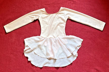 Girls Gymnastics Long Sleeve Pink Leotard with Skirt / Size 110