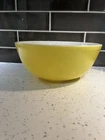 Vintage PYREX Primary Colors Yellow 4 Qt. 404 Mixing Nesting Bowl - EUC!!