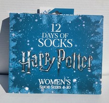 Harry Potter 12 Days of Socks Women's 12 Pack Size 4-10 New In Box