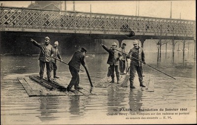 Ak Paris, Inondation du Janvier 1910, Quai de Bercy - 3447521
